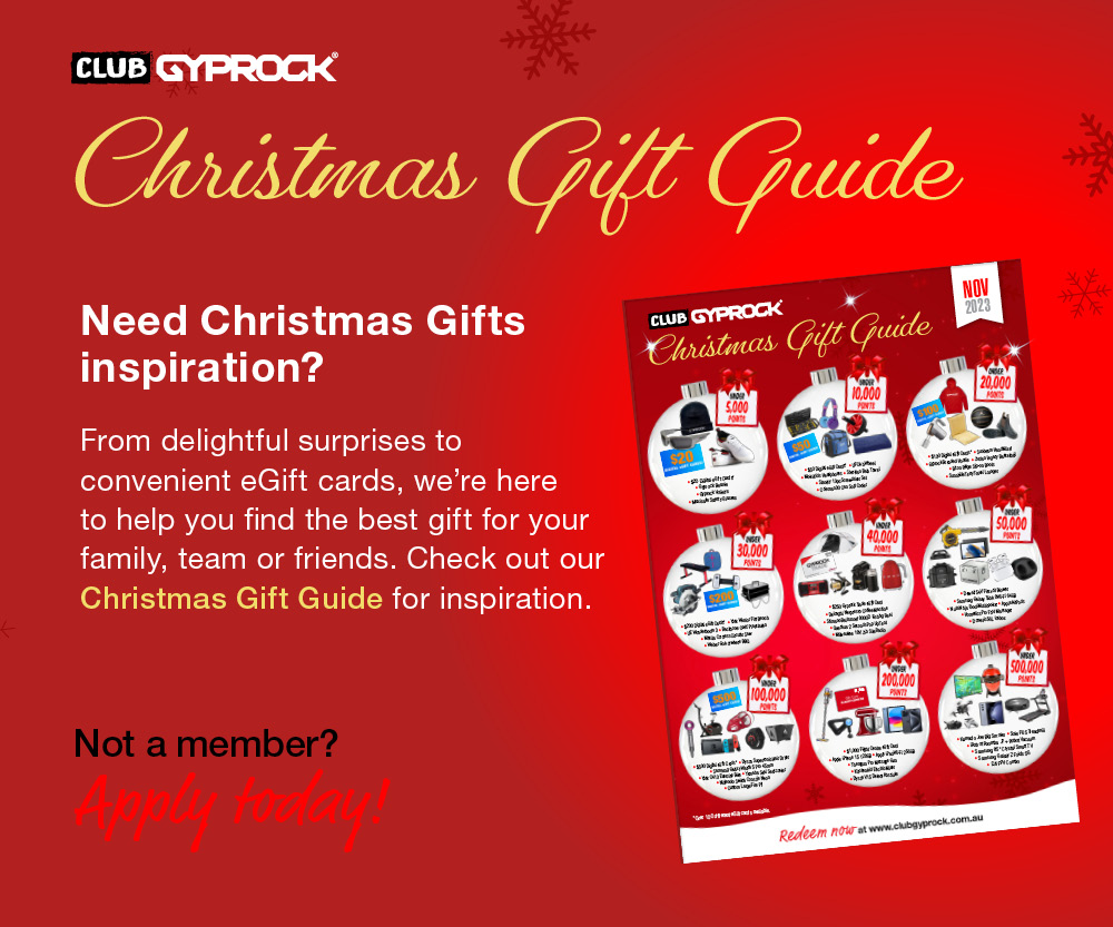 CSR Club Gyprock Christmas Gift Guide Mobile Banner November 2023