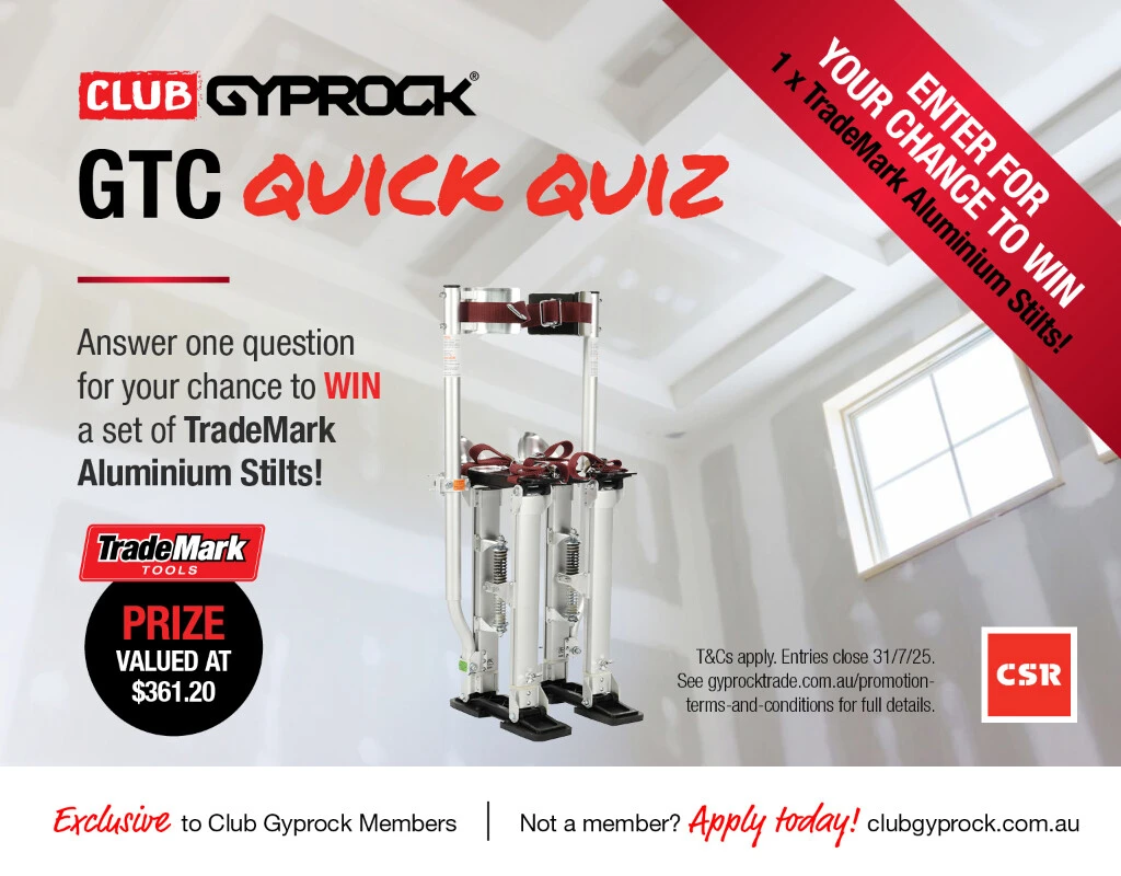 Gyprock Trade Centre Quick Quiz Mobile Banner