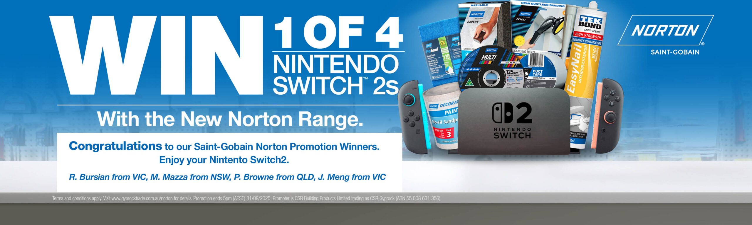 Norton Promotion Winners -AUG2025-Gyrpck Trade Centre - desktop banner